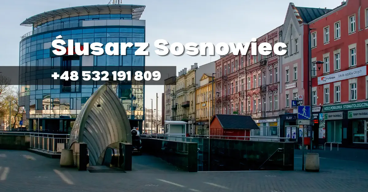 Ślusarz w Sosnowcu przy pracy
