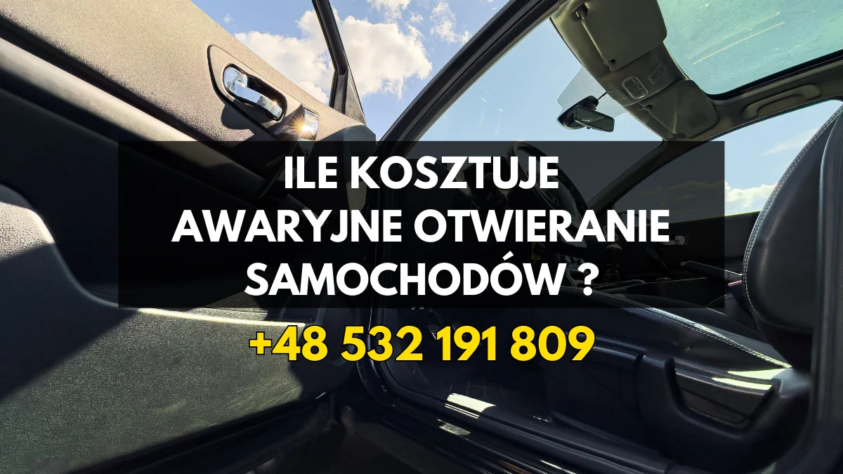 Ile Kosztuje Awaryjne Otwieranie Samochodu w Sosnowcu? [Cennik 2026 + Co Wpływa na Cenę]