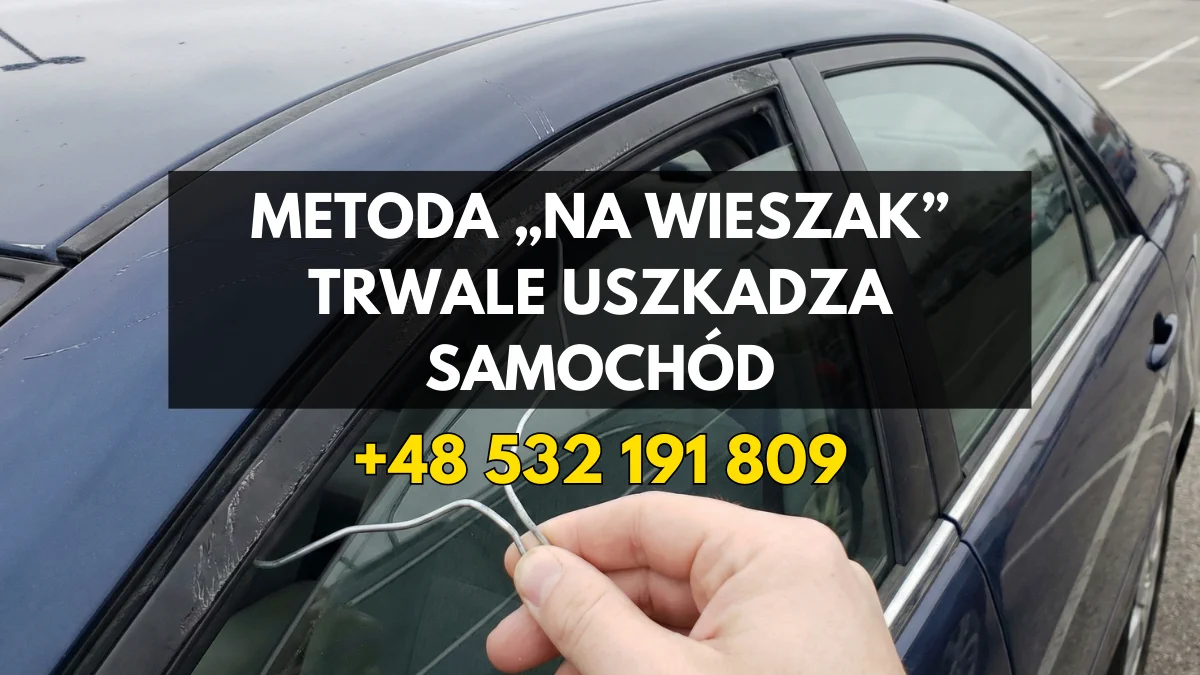 Dlaczego popularna metoda „na wieszak” trwale uszkadza samochód?